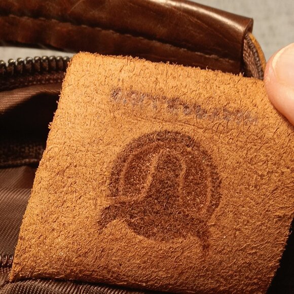 Bull Captain men's or unisex brown leather crossbody bag - Picture 16 of 16